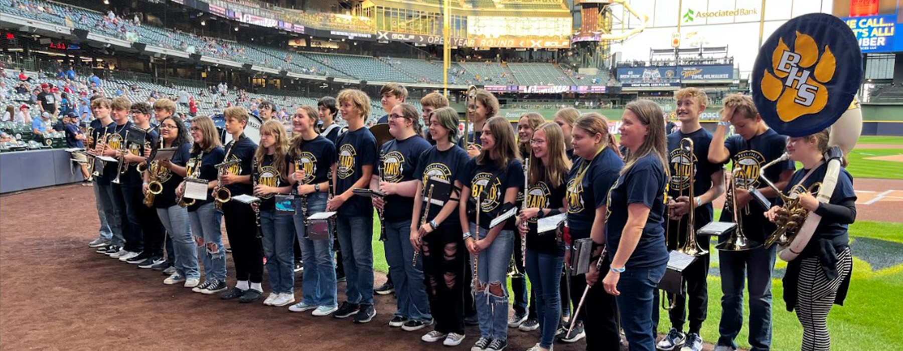 BHS Band plays the Brewer Game